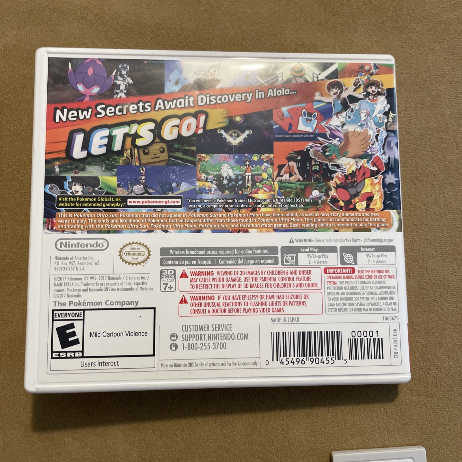 Pokemon Ultra Sun (Nintendo 3DS) Authentic – Complete CIB – Tested