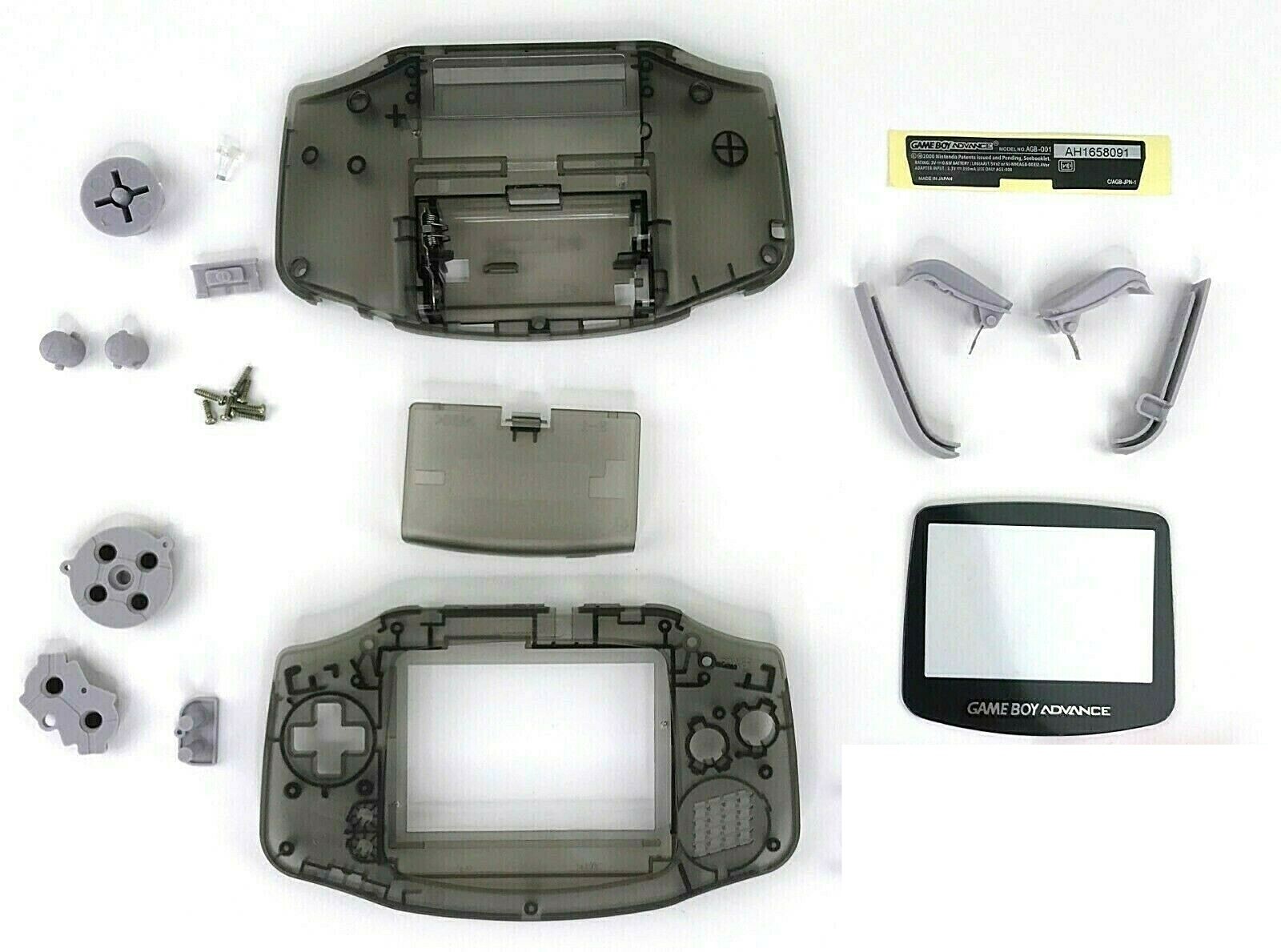 Gameboy Advance Shell Housing Transparent Game Boy IPS Ready Trim CHOOSE A COLOR