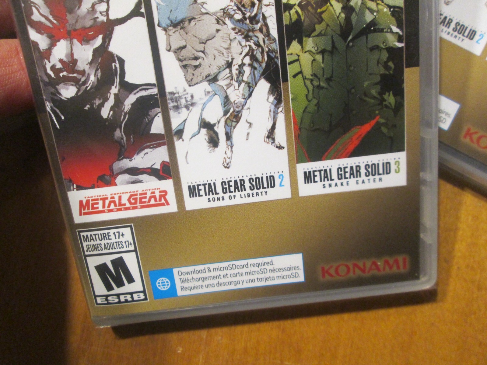 Metal Gear Solid Master Collection VOL 1 NINTENDO SWITCH TRILOGY 1 2 & 3 DAY ONE