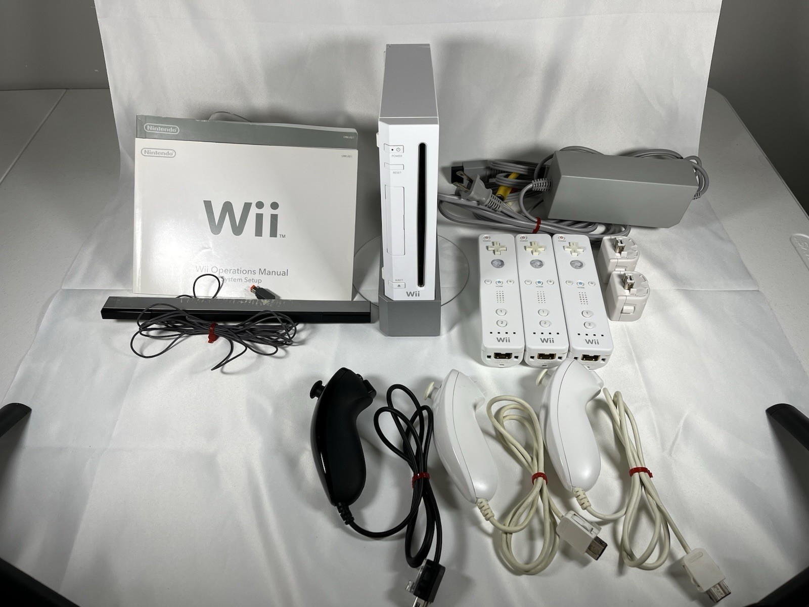 Nintendo Wii RVL-001 512MB Home Console White Bundle ✅CHECK THE PHOTOS✅