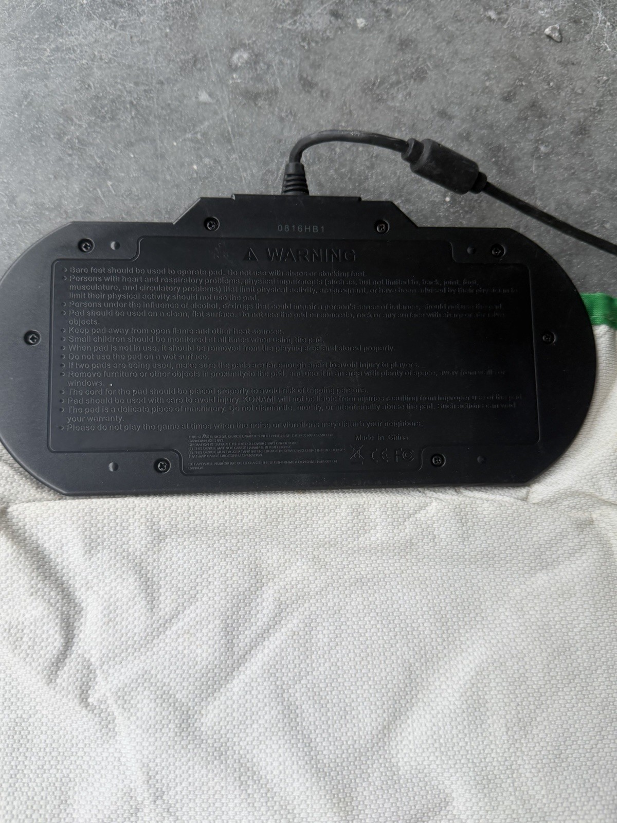Konami Xbox 360 Dance Revolution DDR Dance Mat Pad Controller Preowned- Untested