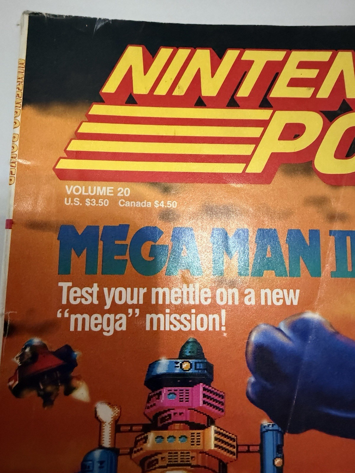 Nintendo Power Vol 20 Mega Man III 3 1991 w/ Bart Simpson Poster ATTACHED!