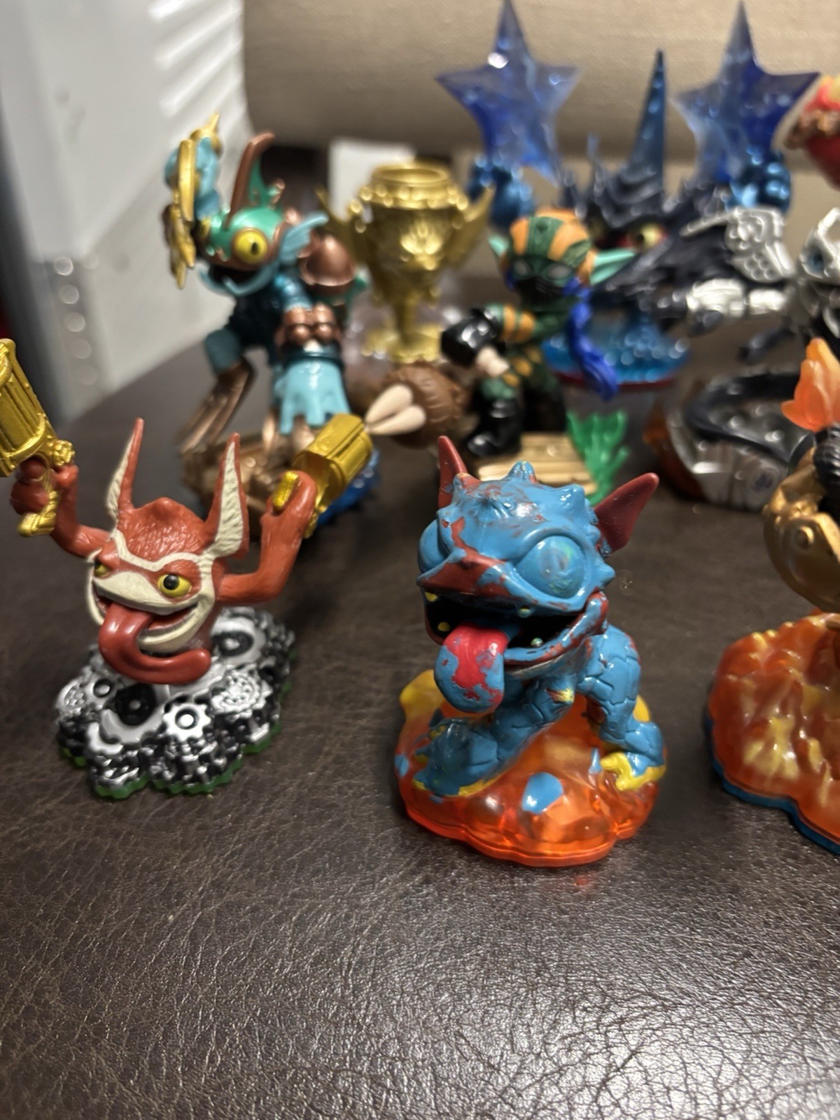 Skylanders Lot Legendary Ignitor Dark Spitfire Hot Dog Crypt Cruiser Tree Rex