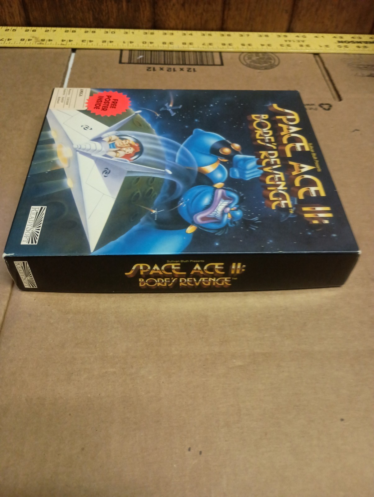 Commodore Amiga Space Ace II: Borf’s Revenge Manual, Poster Included