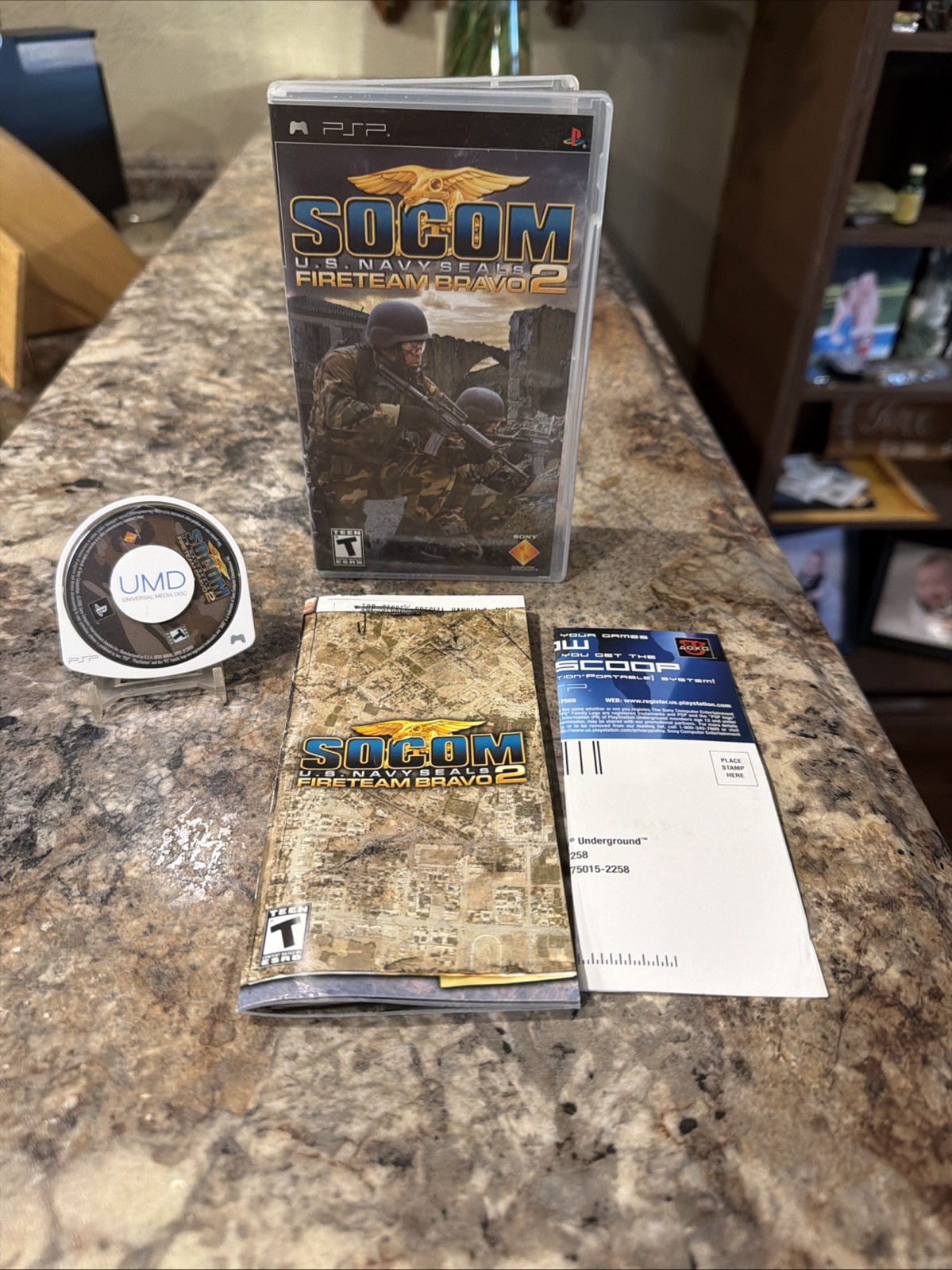 SOCOM: U.S. Navy SEALs — Fireteam Bravo 2 (Sony PSP, 2006) VG Cond See Pics