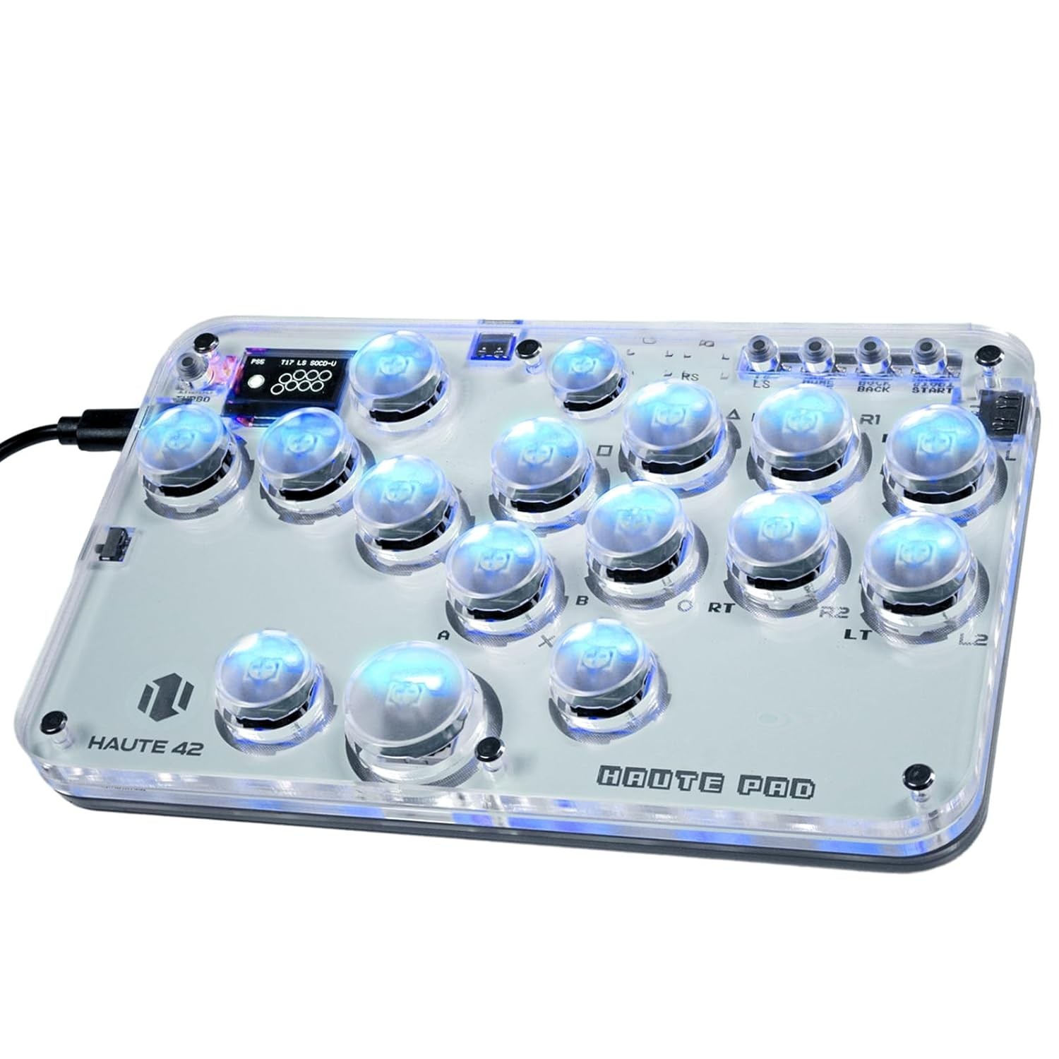 Arcade Stick 16-Button RGB Turbo for PC PS3 PS4 Switch Gamepad Hot Swap