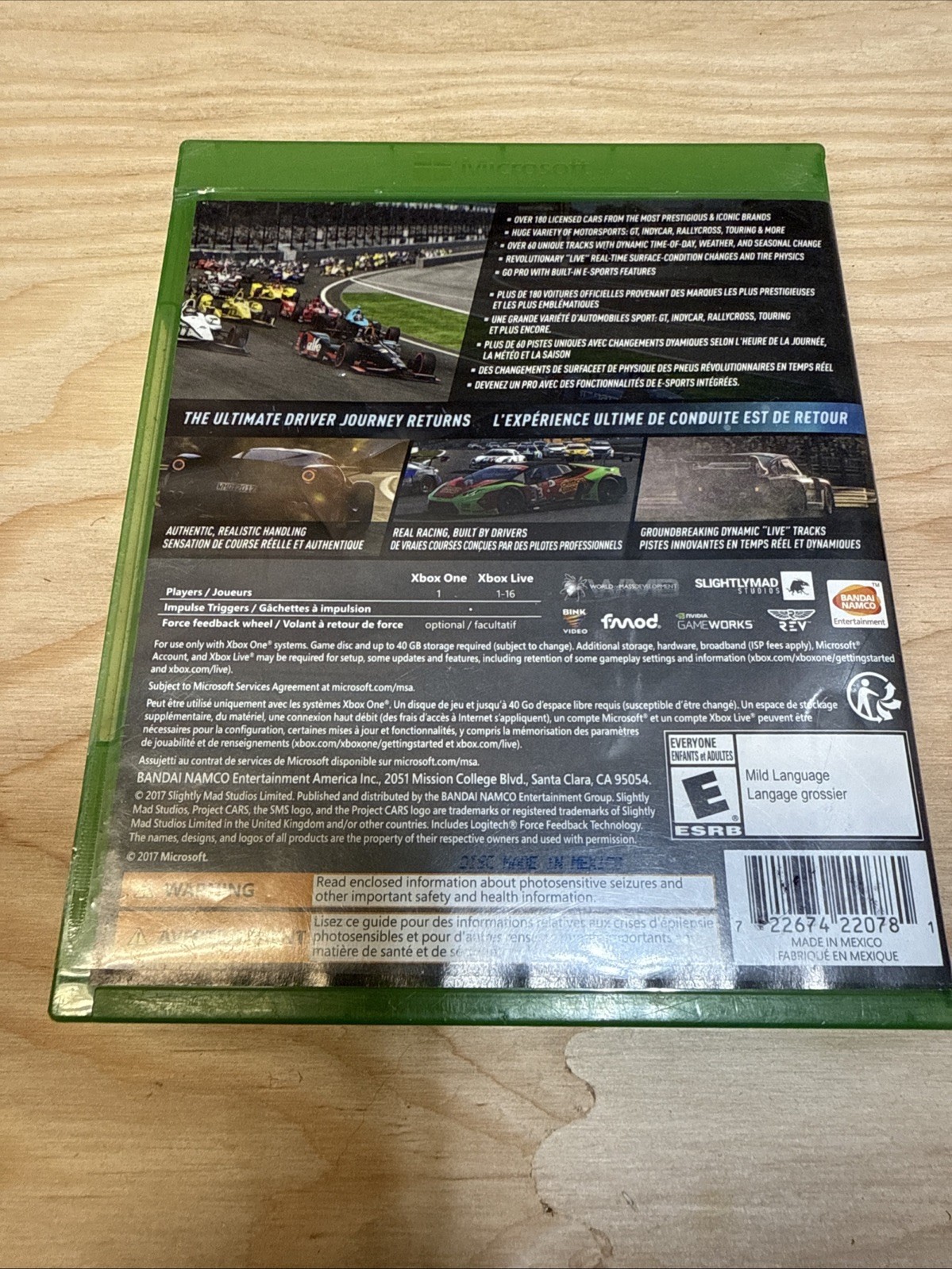 Project Cars 2 (Microsoft Xbox One, 2017) Verified Working Fast Shipping to you!
