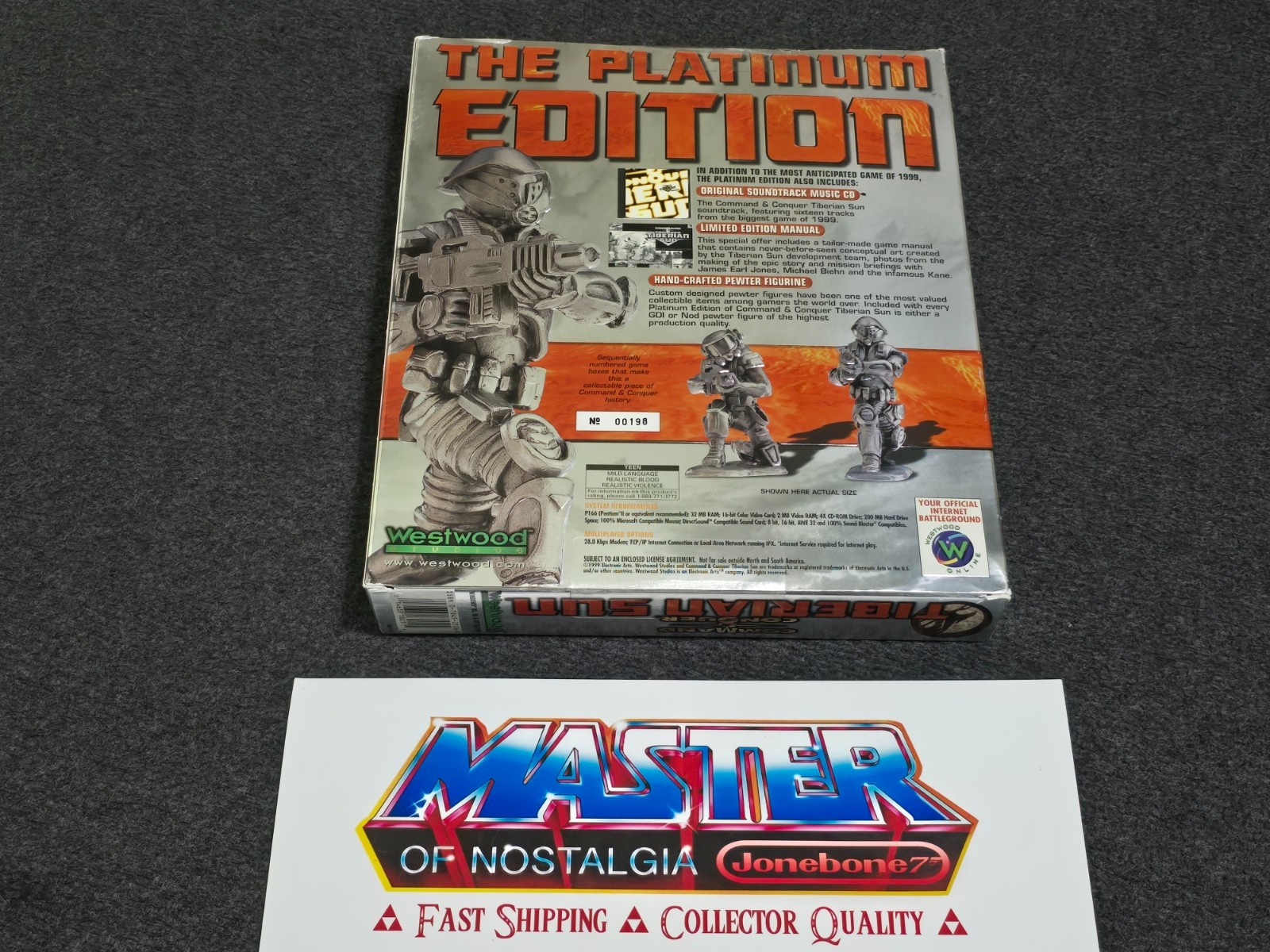 PC Computer TIBERIAN SUN Sealed Windows COMMAND & CONQUER C&C Platinum Edition