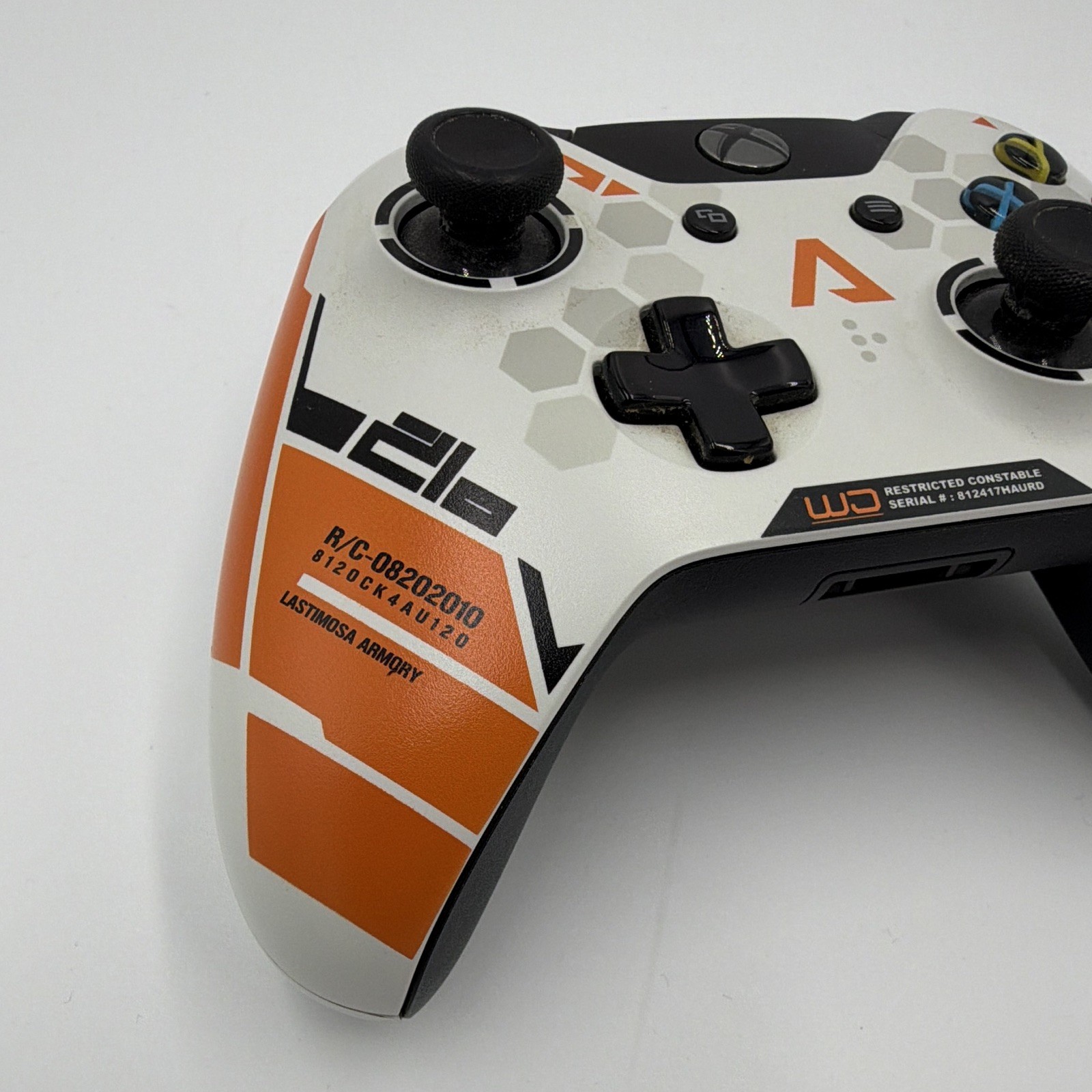 Microsoft Xbox One Wireless Controller 1537 Titanfall White Black Orange Gray