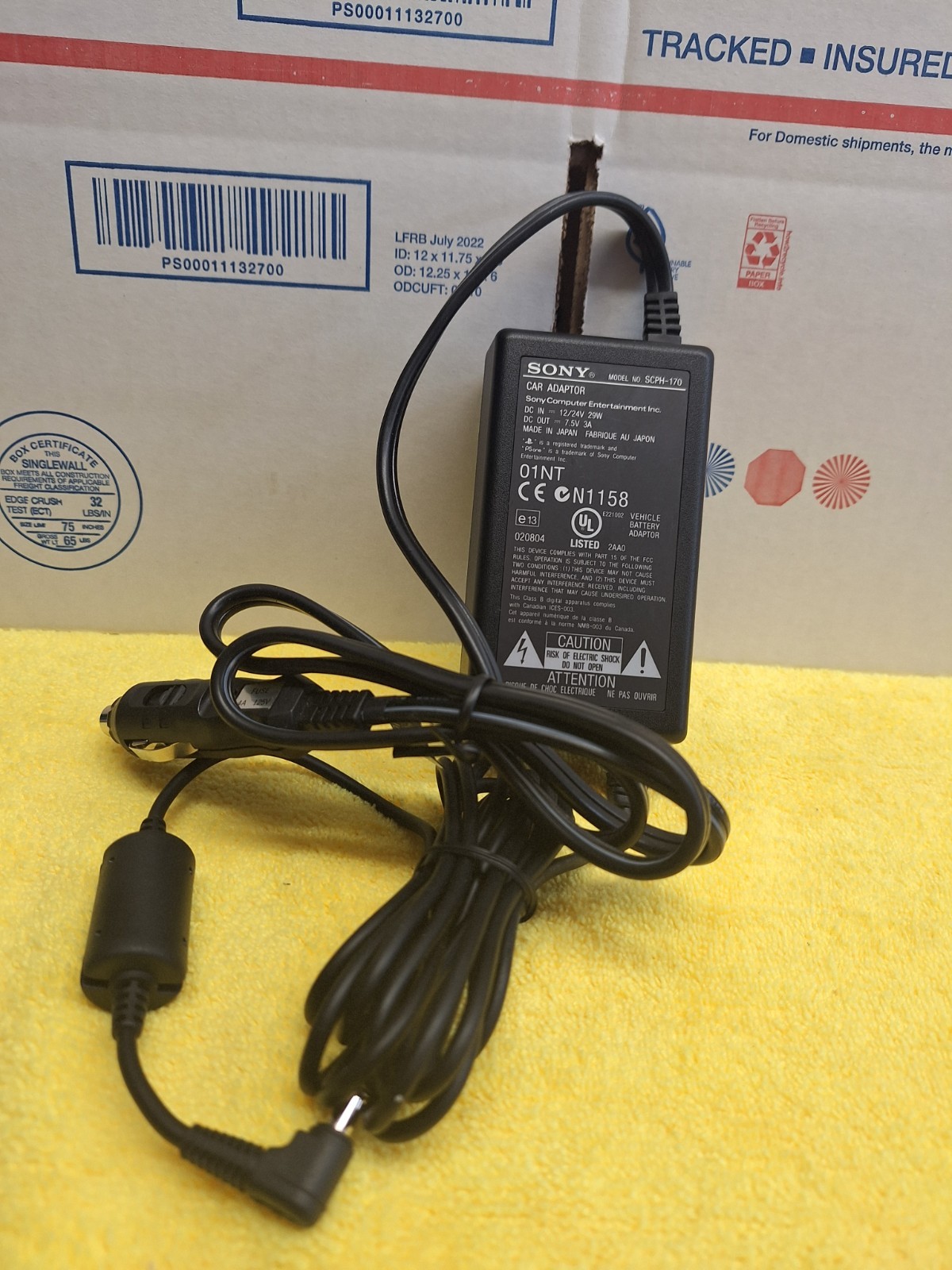 Sony PlayStation 1 PS1 PSone Car Charger PSOne SCPH-170 Vehicle Battery Adapter