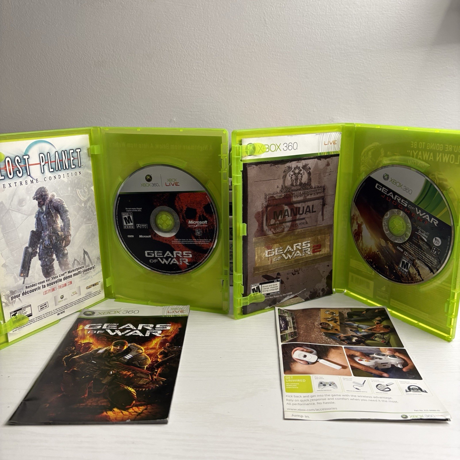 Xbox 360 Elite 120GB Bundle With 26 Games GTA V Red Dead Halo Gears Tested Works