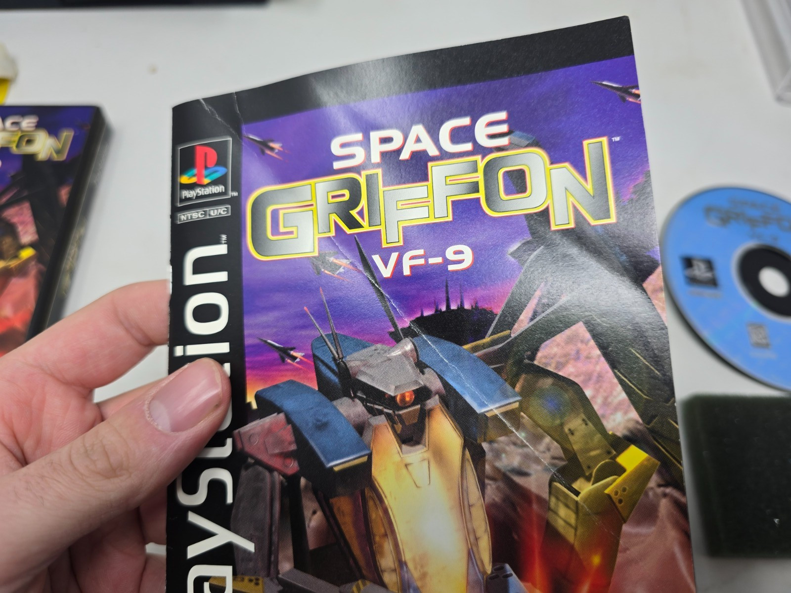 Space Griffon VF-9 (Sony PlayStation 1, 1997) Large Box PS1 Complete Tested