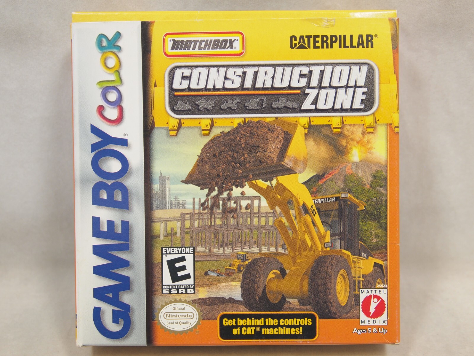 Matchbox Caterpillar Construction Zone (Game Boy Color | GBC) Authentic BOX ONLY
