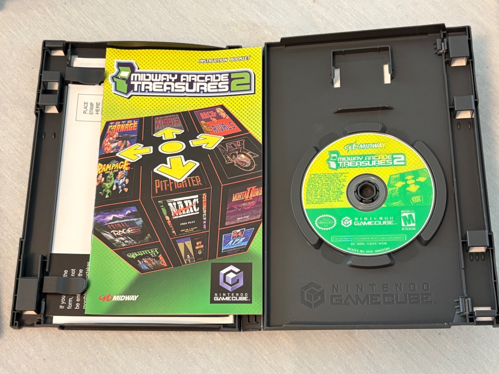 Midway Arcade Treasures 1 & 2 (Nintendo GameCube) CIB w/ Reg Cards – Minty Cond
