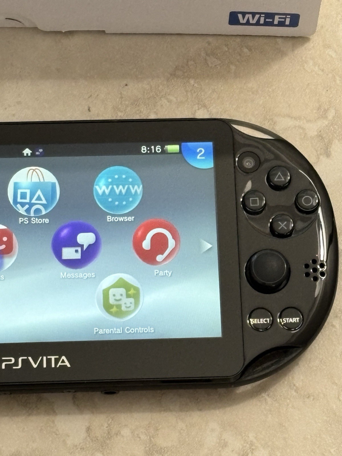 Sony PS Vita PCH-2000 Complete In Box – Black 8GB Very Good Condition