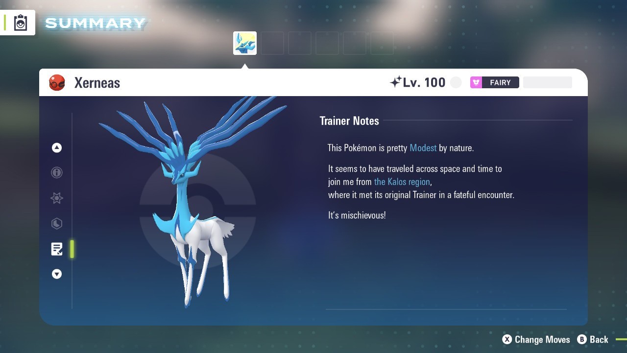 Shiny Xerneas Battle Ready Untouched Pokémon Sword Shield Legends ZA Home Mobile