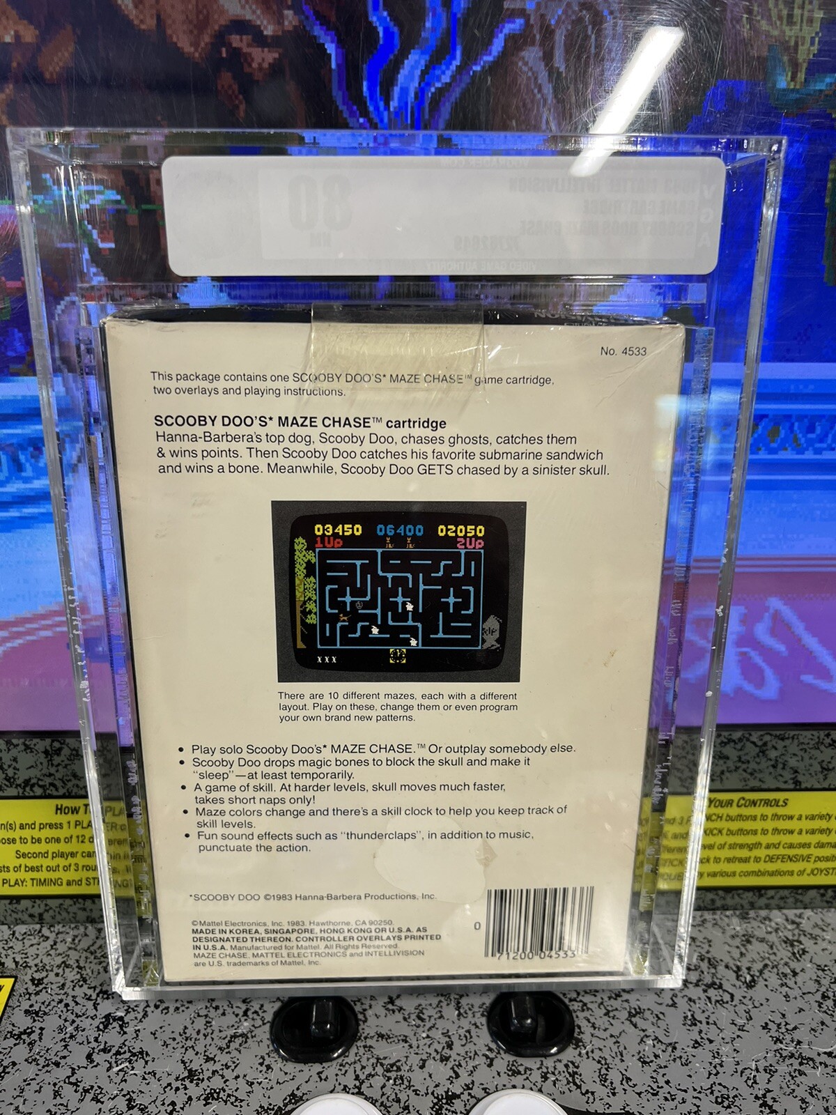 1983 Intellivision Scooby Doo’s Maze Chase Graded VGA 80 NM Sealed