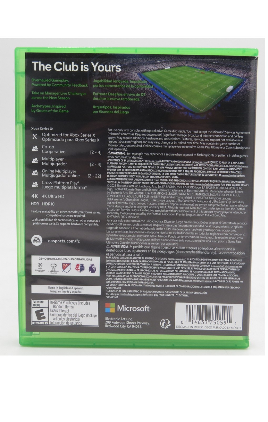 EA Sports FC 26 – Microsoft Xbox Series X & Xbox One Physical In Box