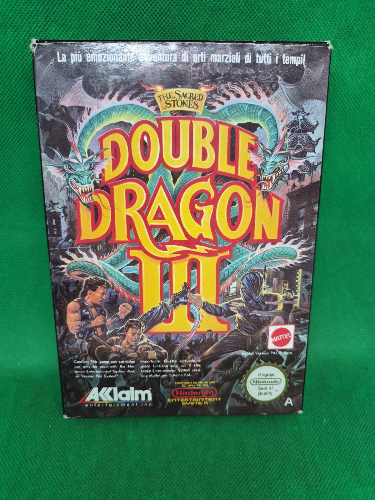 NINTENDO NES – DOUBLE DRAGON III – THE SACRED STONES – PAL A ITA – TESTED