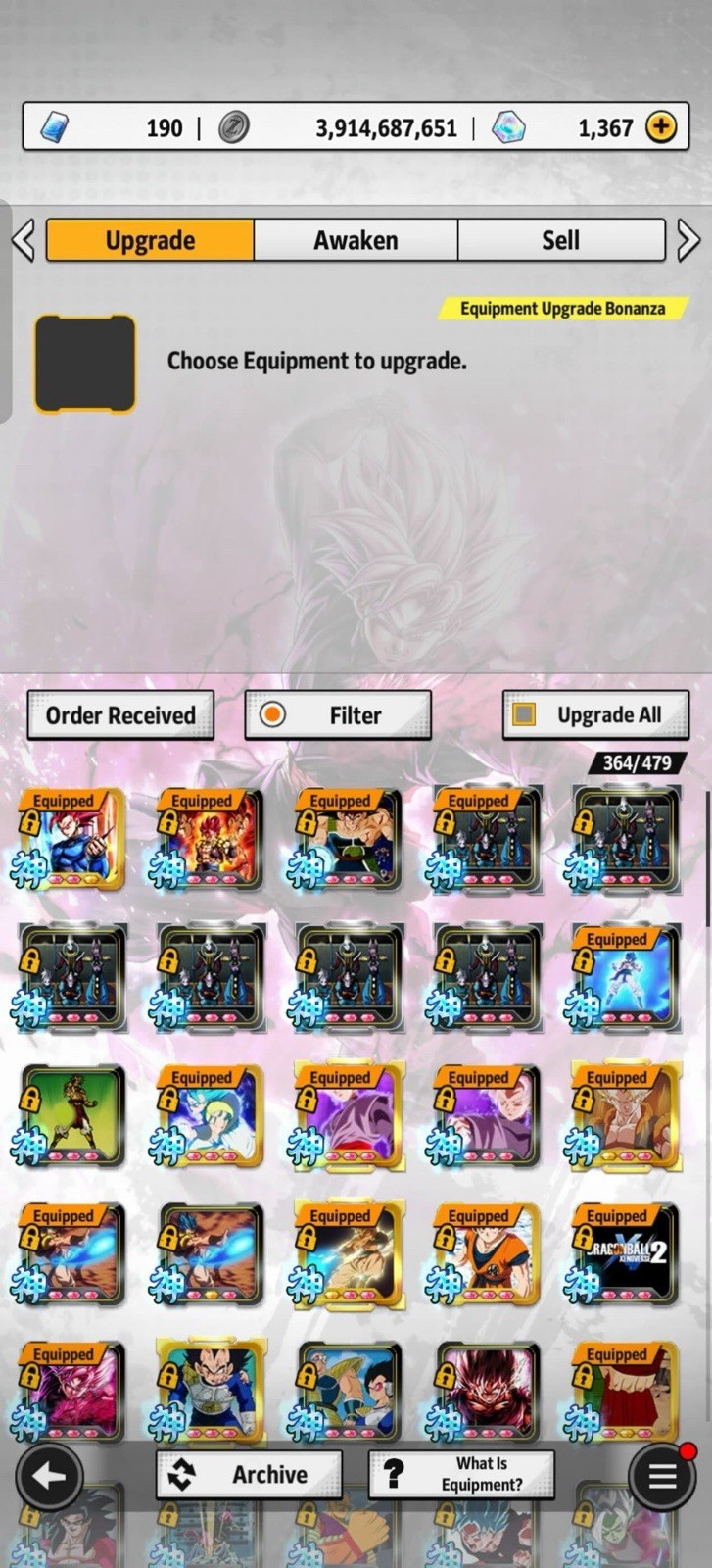 Dragon Ball Legends Endgame Account || 11 Summonable UL || 6 LR || Stacked Acc