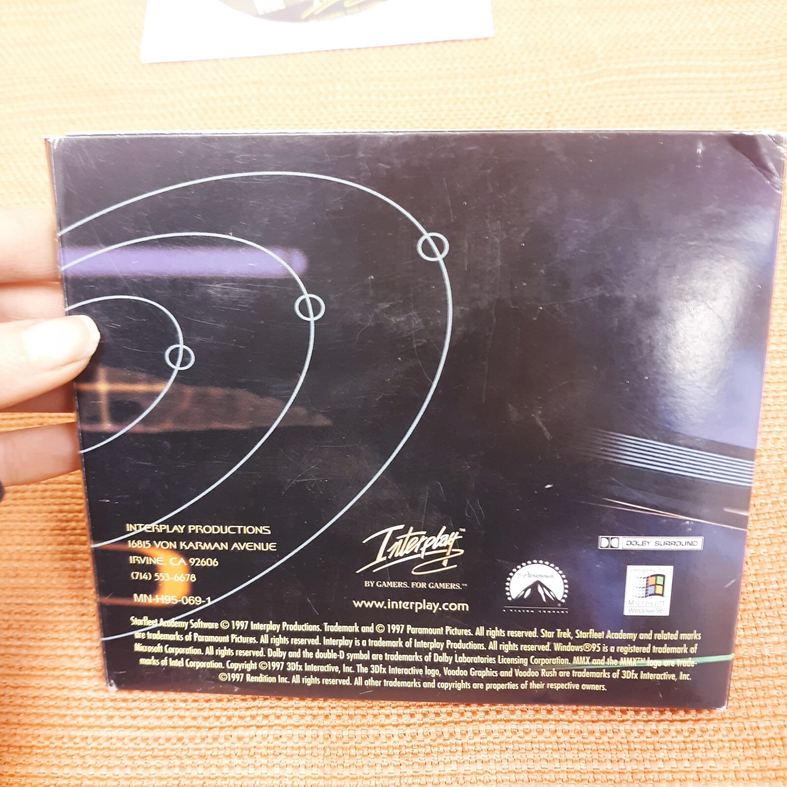 Vintage 1997 Star Trek Starfleet Academy Microsoft Windows 95 Game