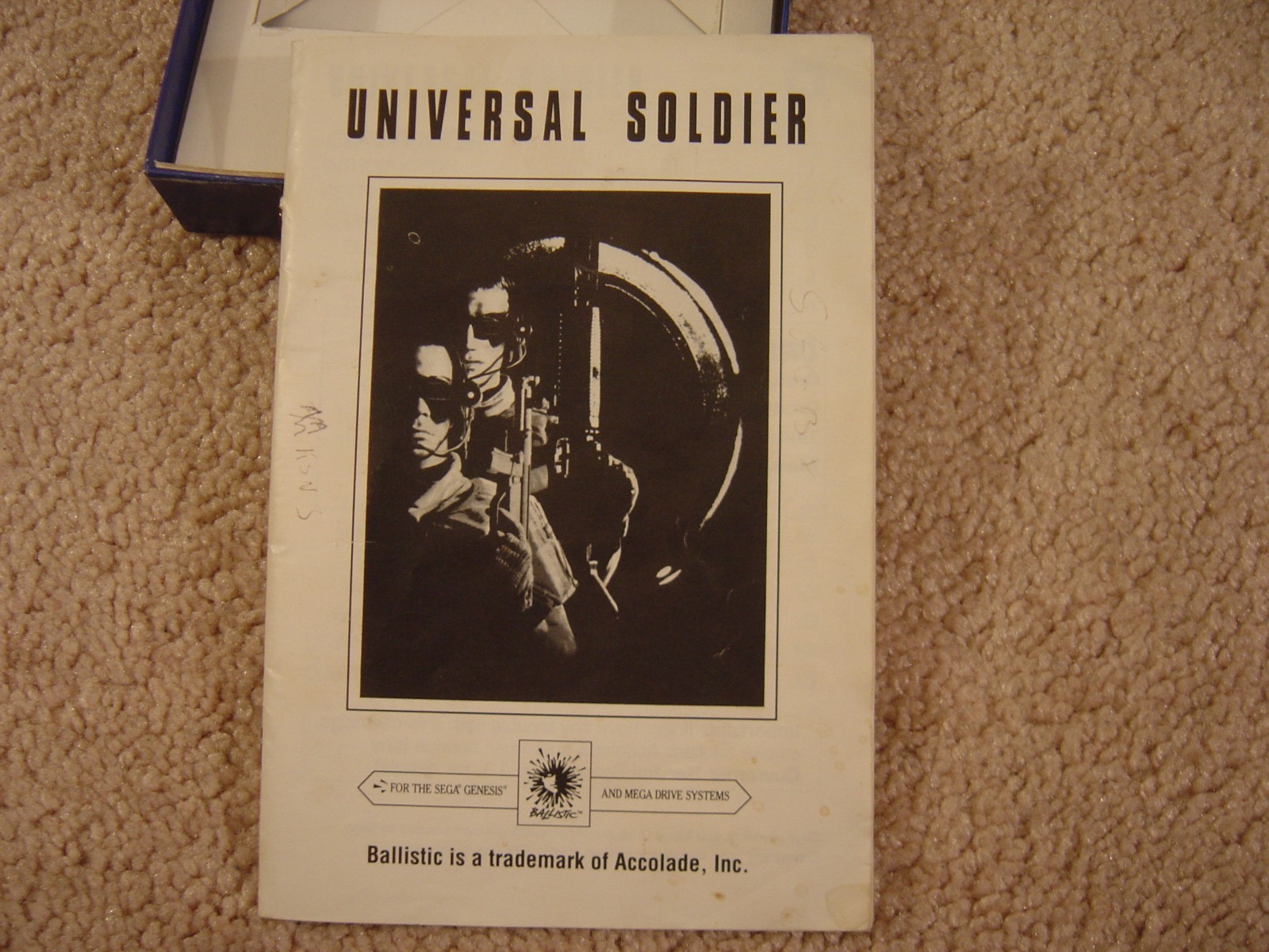 Sega Genesis Universal Soldier, 100% CIB Game, Untested