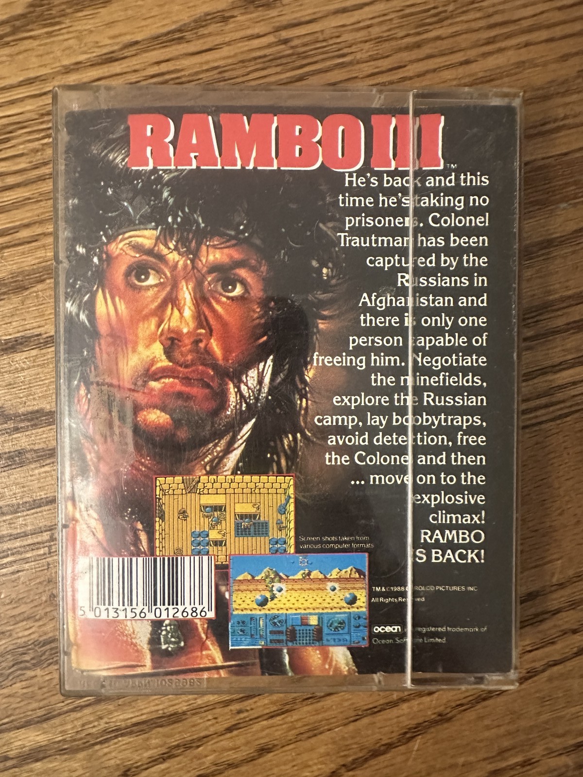 Rambo III RAMBO 3 – ZX Spectrum Ocean Software Cassette Game Vintage Action Rare