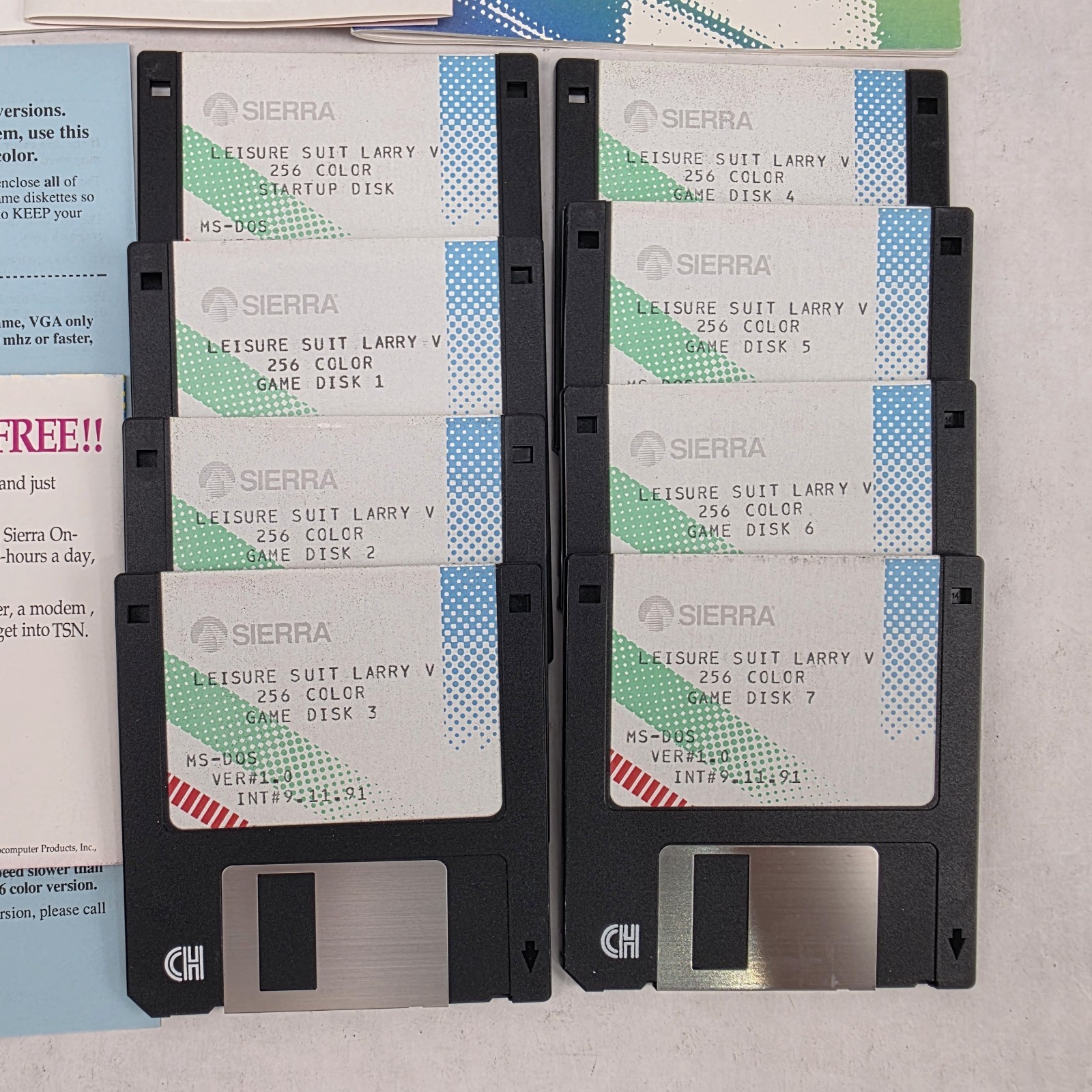 Leisure Suit Larry 5 Passionate Patty Undercover BIG BOX PC 3.5″ Floppy 1991