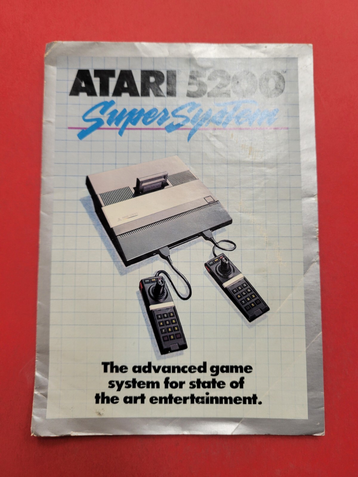 Atari 5200 Super System Fold Out Promo Insert Pamphlet Gaming Catalog 1983