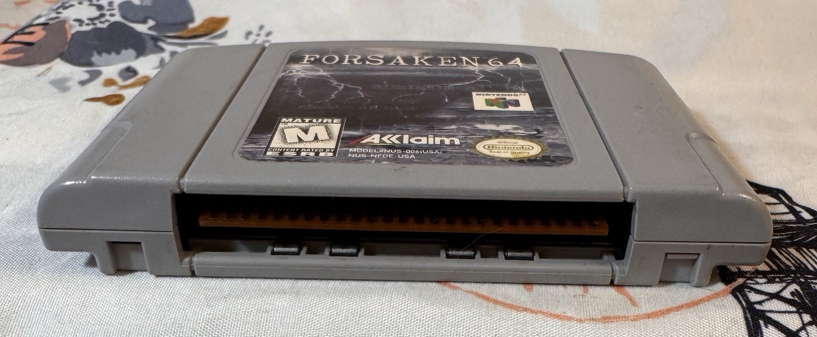 Acclaim Forsaken 64 Nintendo 64 N64 Cartridge M Mature NTSC-U/C US/CA