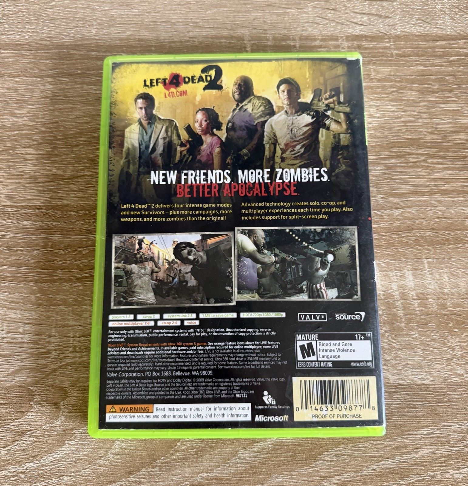 Left 4 Dead 2 – Xbox 360 Disk & Case, No Manual, Tested Working, Used