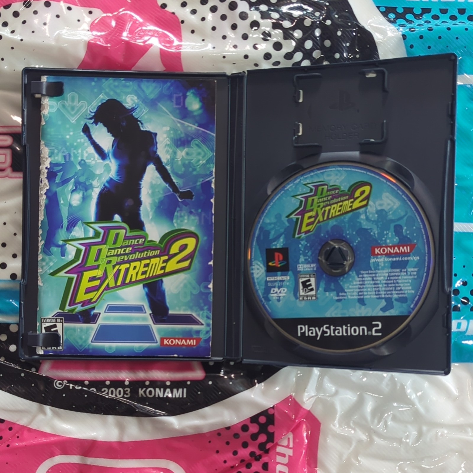 Konami Stay Cool DDR Dance Pad + Dance Dance Revolution Extreme 2 PS2 – Tested