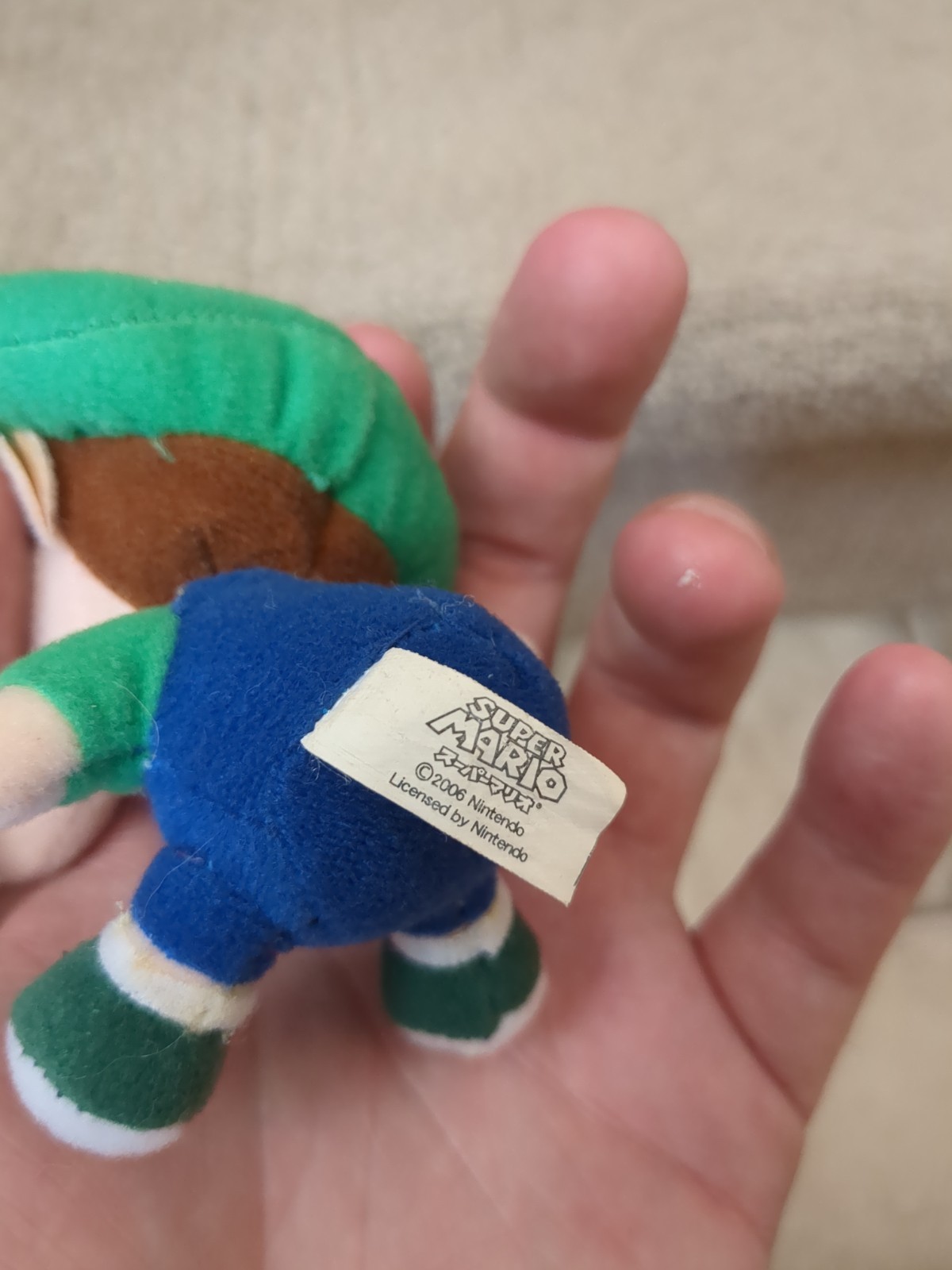 Yoshi Island Baby Luigi Plush Keychains 2006 Nintendo Rare Japan Prize Toy Mario