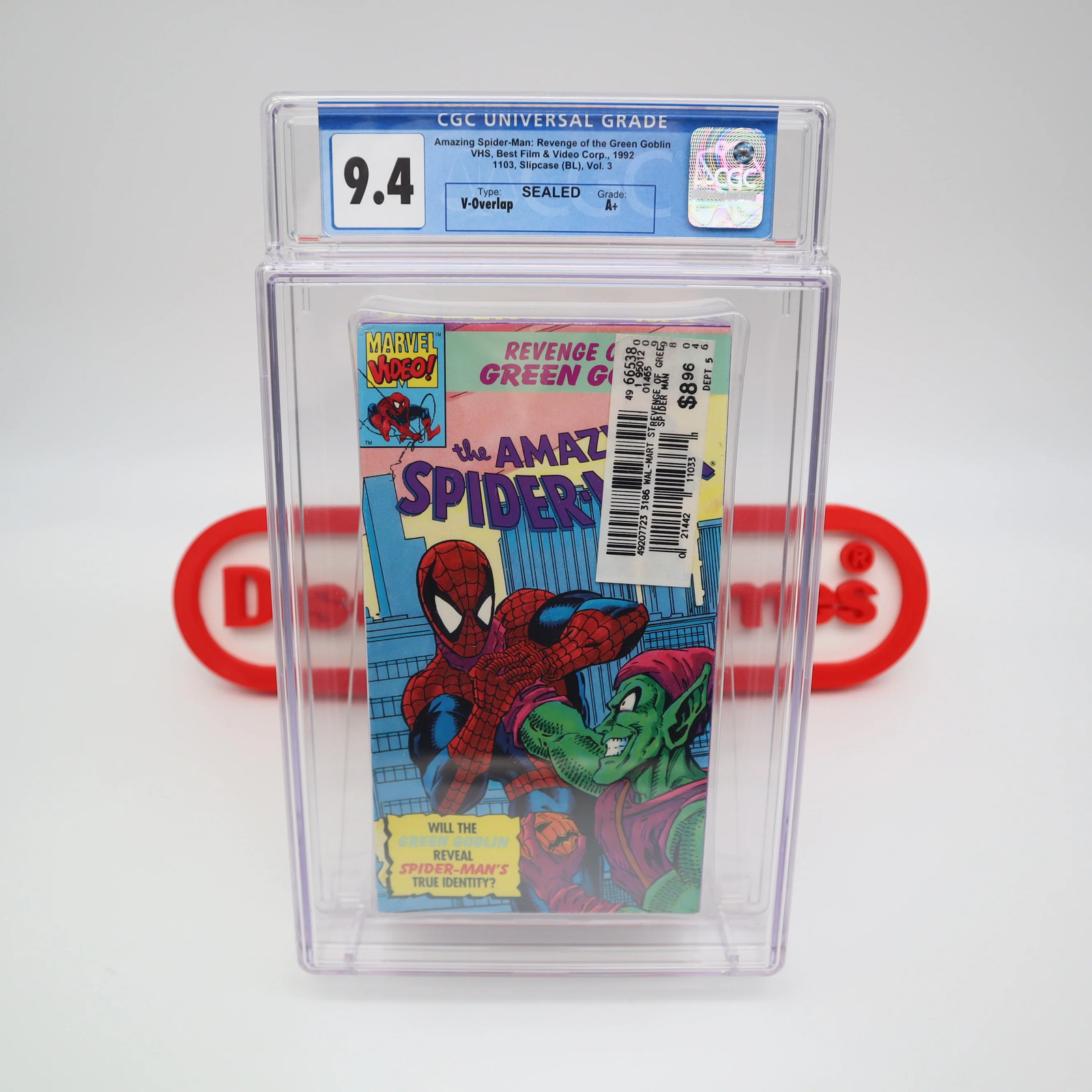 VHS AMAZING SPIDER-MAN: REVENGE OF GREEN GOBLIN -CGC GRADED 9.4 A+ NEW & Sealed!