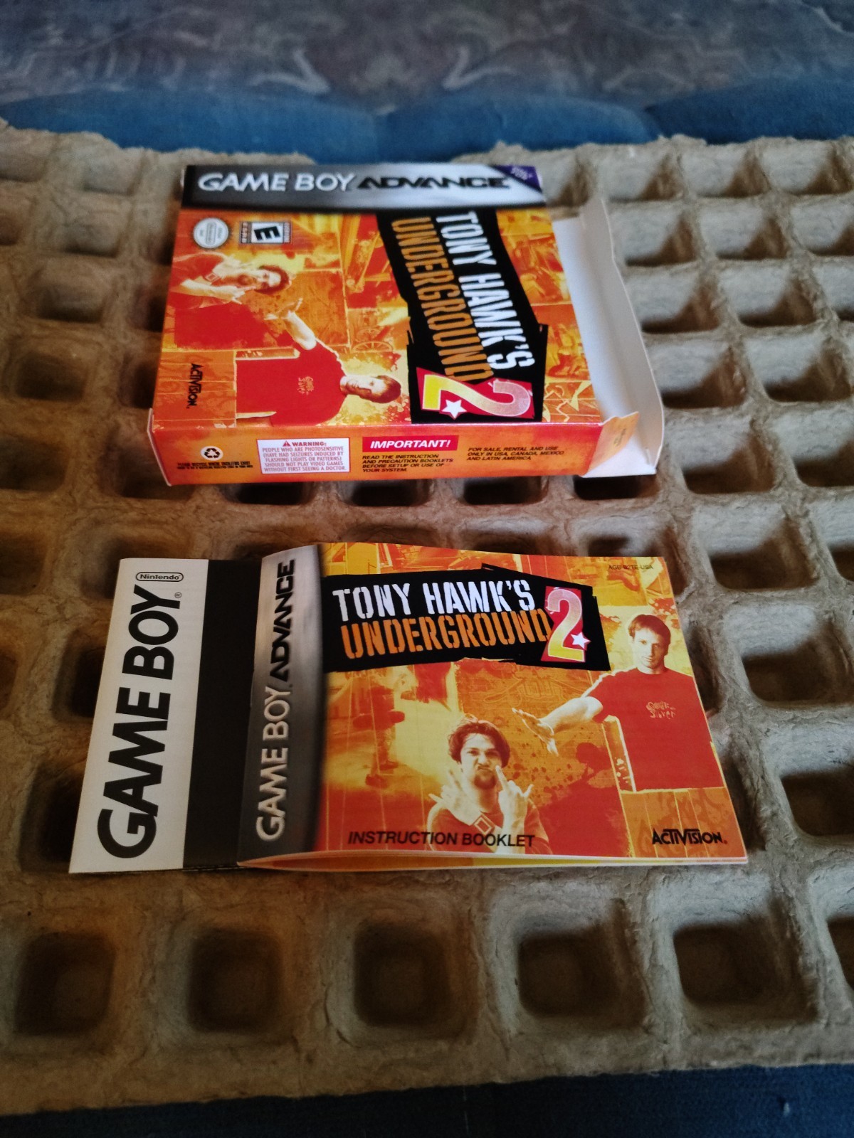 GBA Lot Of Complete Box W/Manuals And Inserts; Tony Hawk & Shaun Palmer