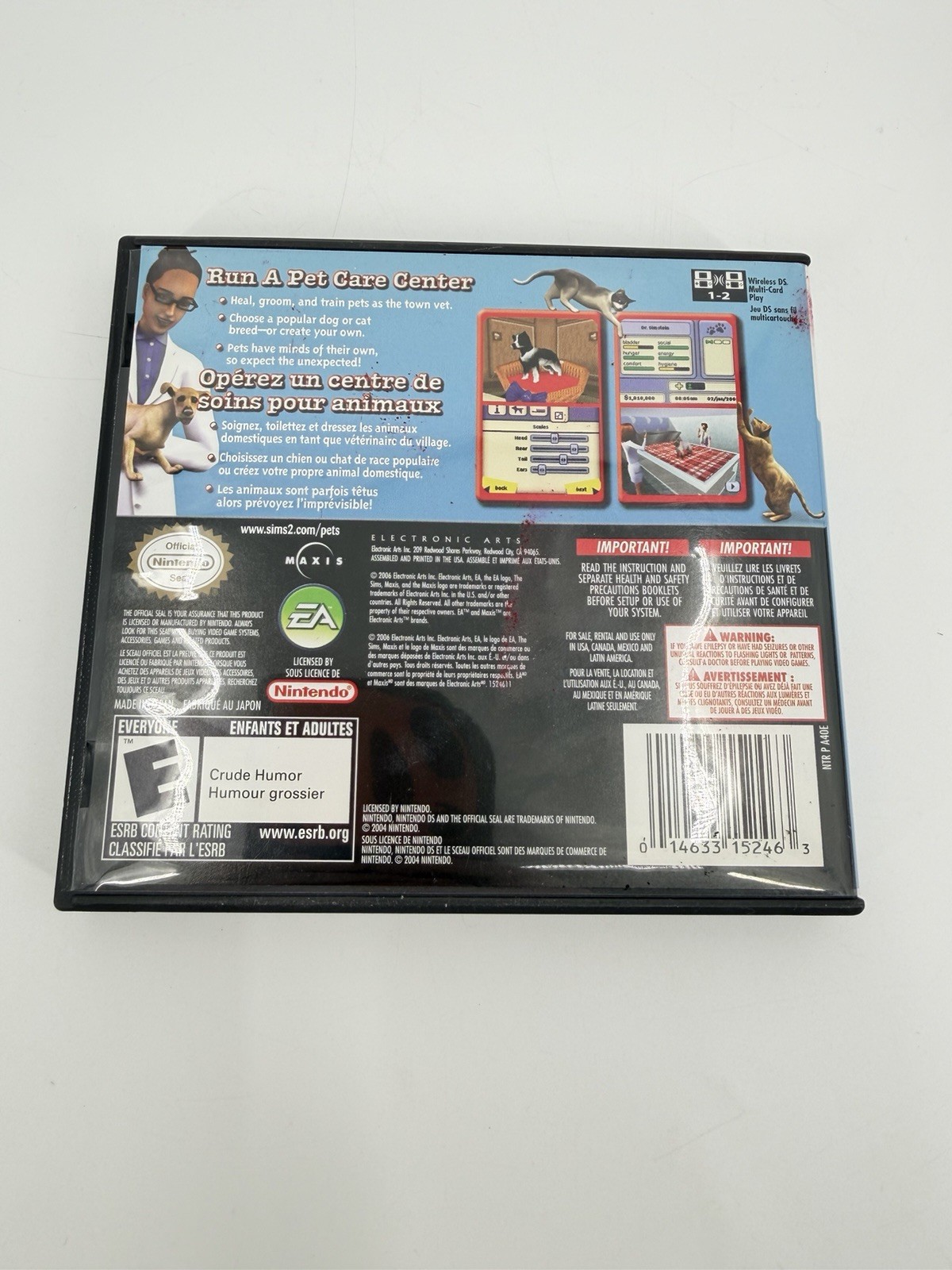 Nintendo DS The Sims 2: Pets Game The Sims Series. TESTED WORKING