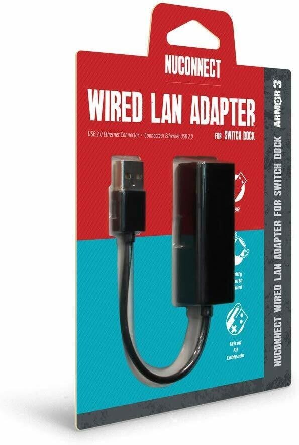 Nuconnect Wired Lan Adapter For Switch – Nintendo Switch, Brand New