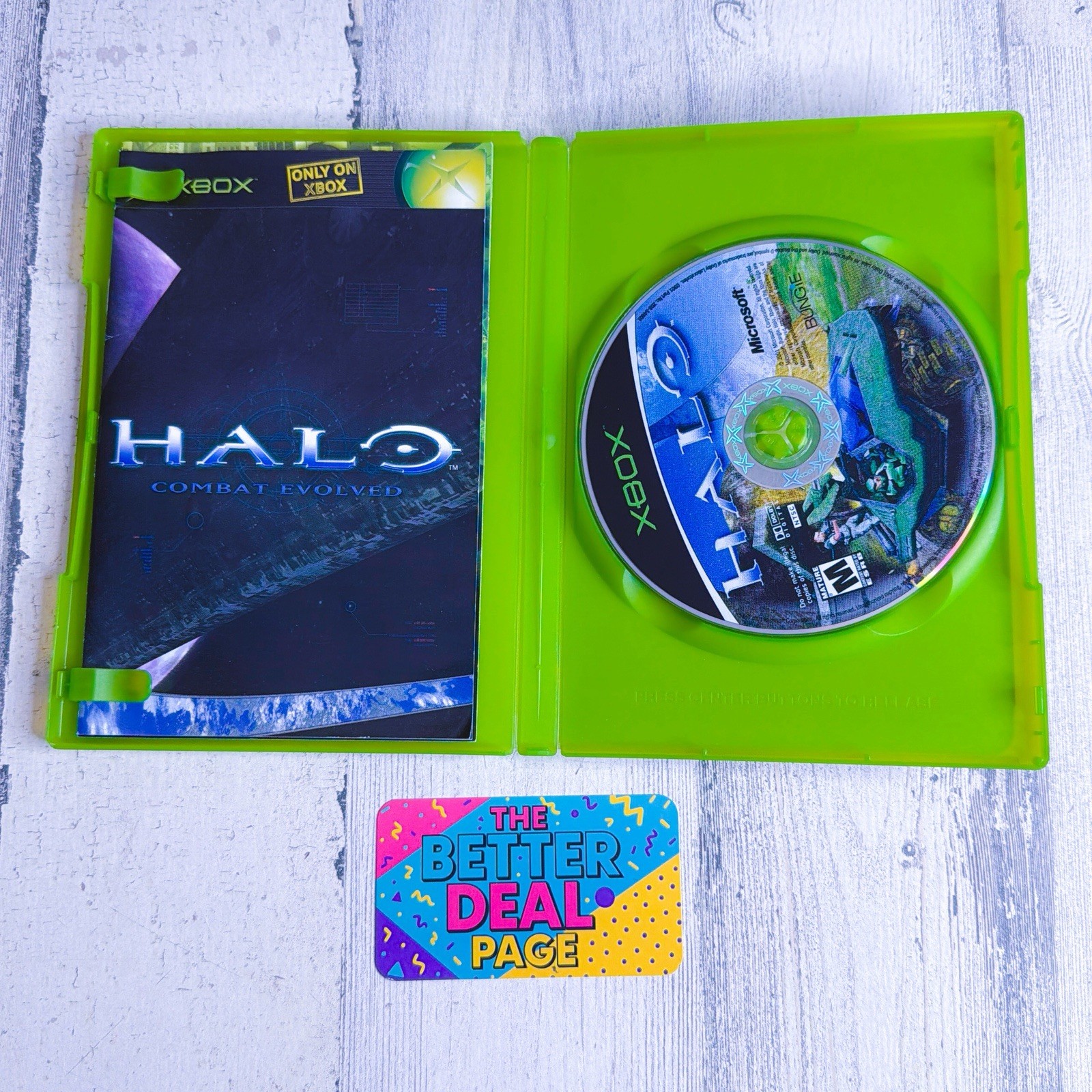 Halo Combat Evolved (Microsoft Xbox, 2001) Complete In Box CIB