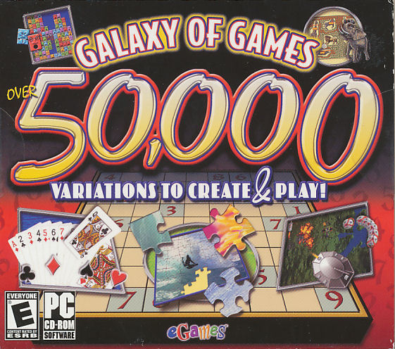 GALAXY OF GAMES 50,000 – eGames PC Game Collection Puzzles, Arcade, Casino, etc