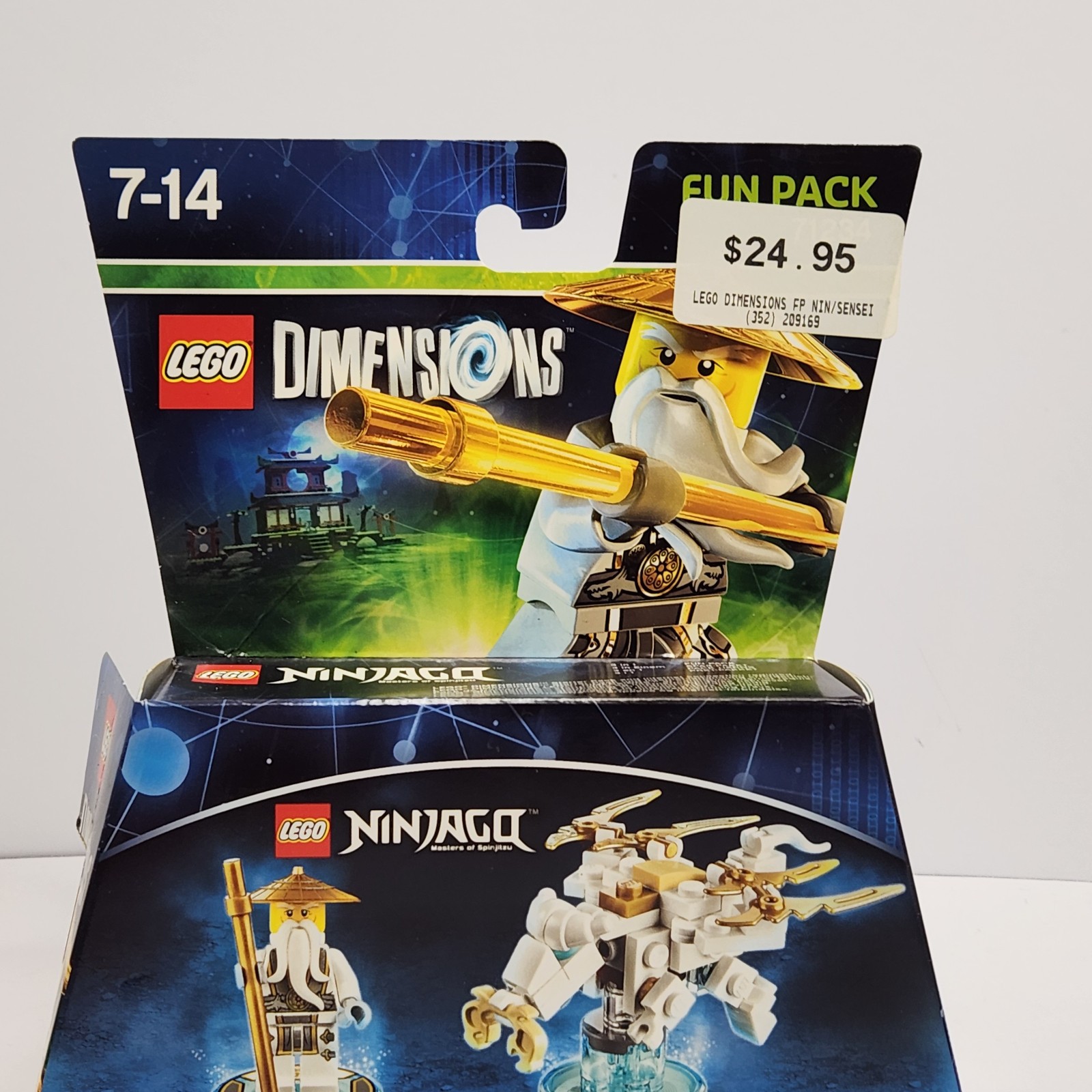 Lego Dimensions Ninjago Sensei Wu & Flying White Dragon Fun Pack New 71234