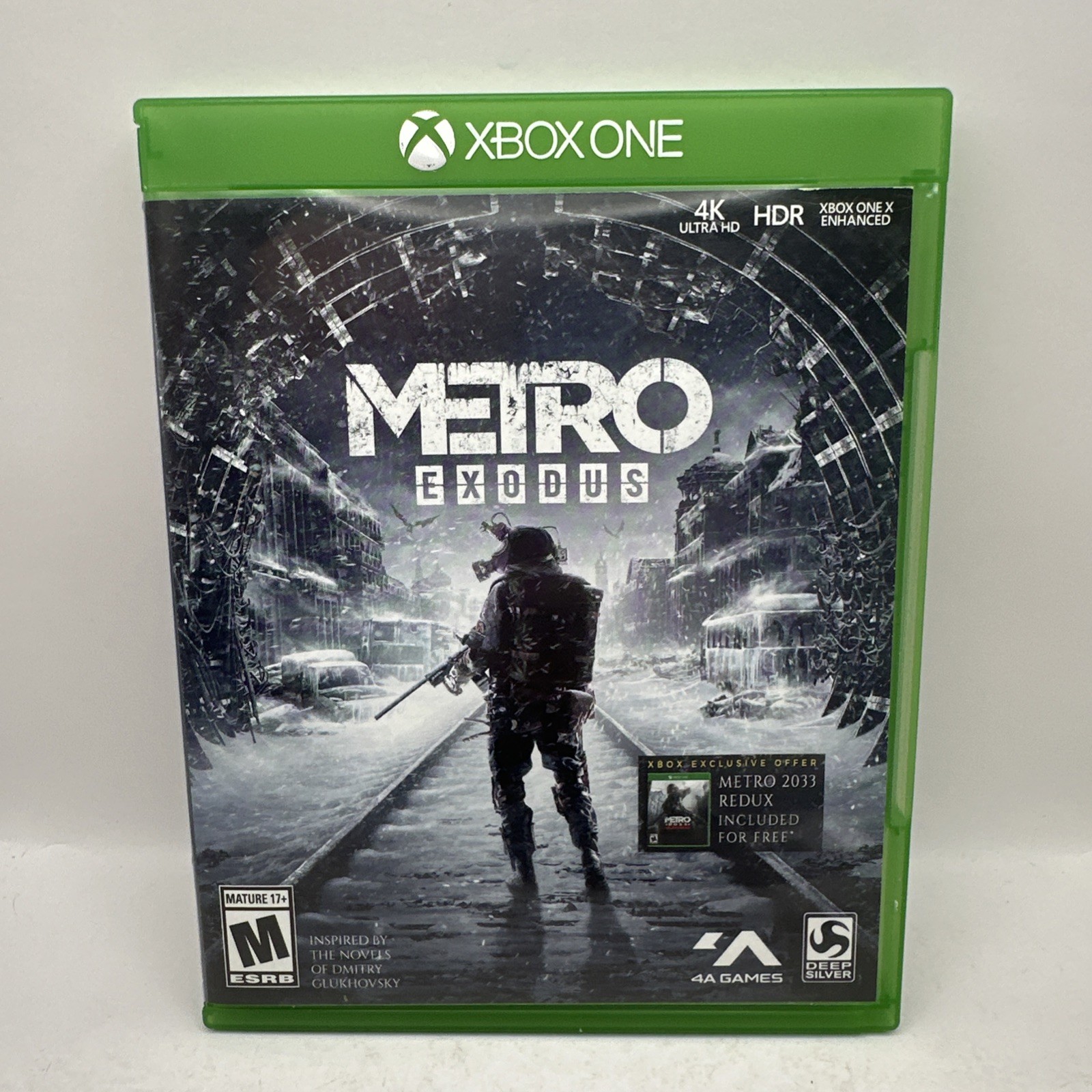 Metro Exodus Microsoft Xbox One CIB Complete w Poster Excellent 4A Deep Silver