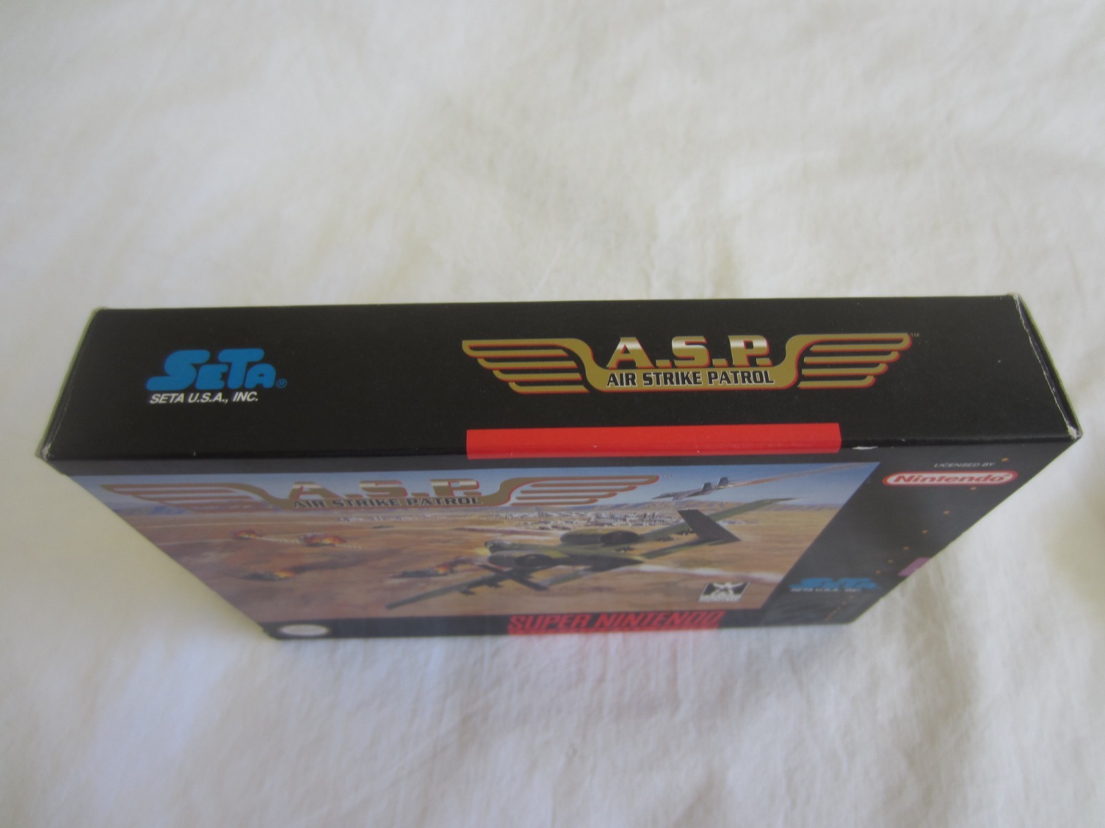 A.S.P. Air Strike Patrol (SNES) Super Nintendo CIB Complete Box 1995 SETA RARE