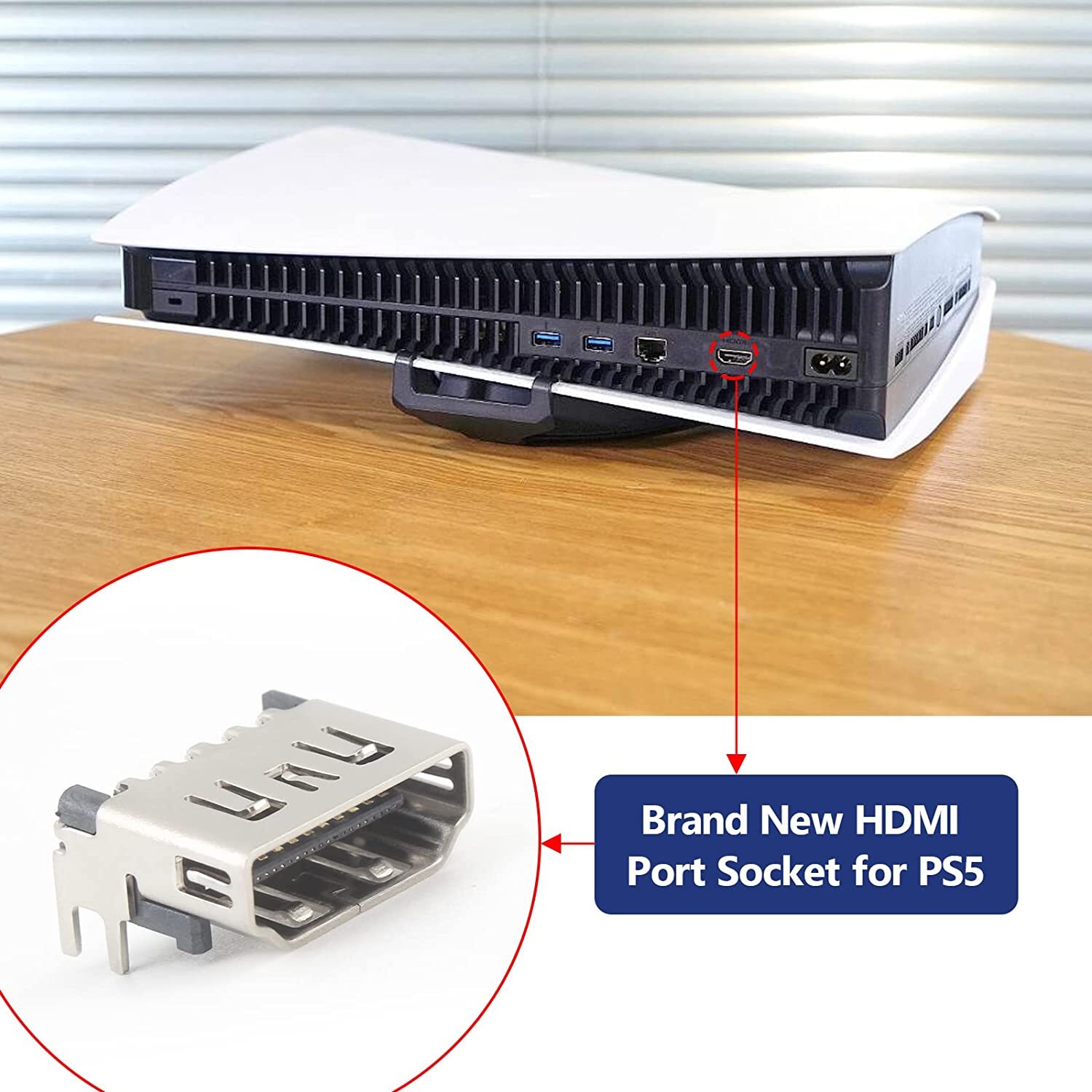 5/10/50 HDMI Port Display Socket Connector Jack Fit for Playstation 5 Sony PS5