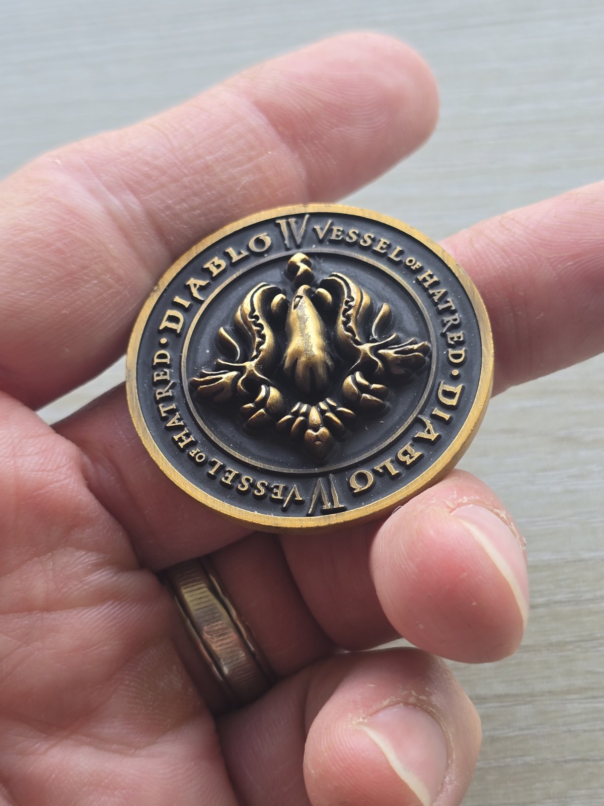 Diablo 4 IV Vessel Of Hatred Coin Medal Spiritborn EAGLE Gamescom Blizzard Promo