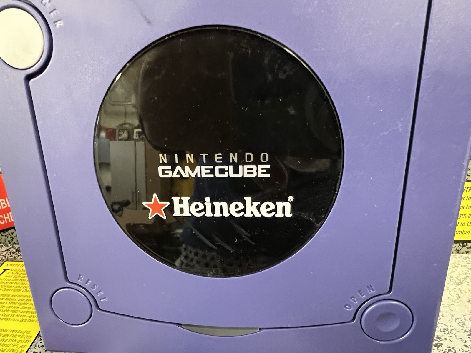 2002 Nintendo Heineken GameCube Indigo Purple Console Limited to 50 Promo