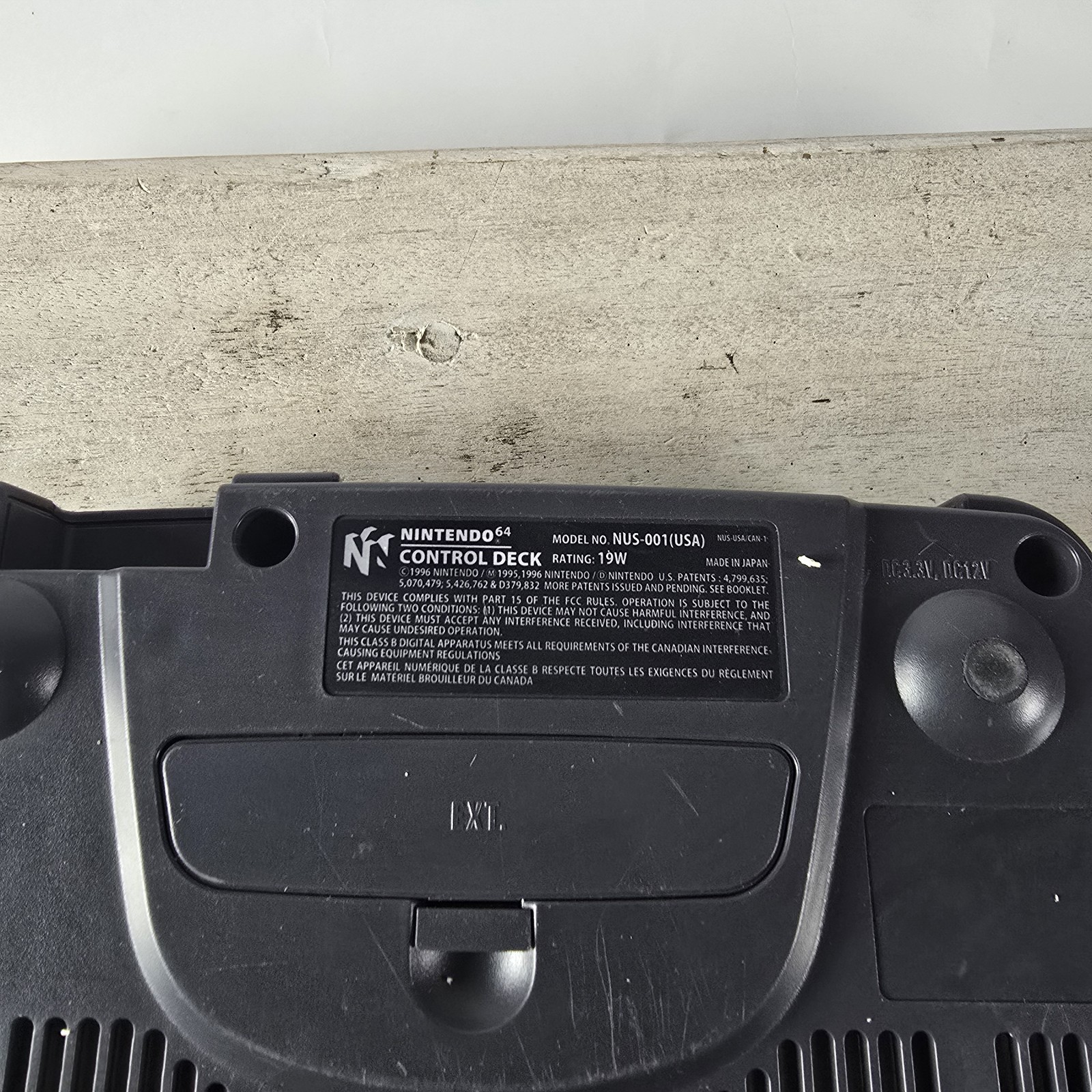 Nintendo 64 (NUS-001) Black Home Console w/ Expansion Pak Light Indicator Works