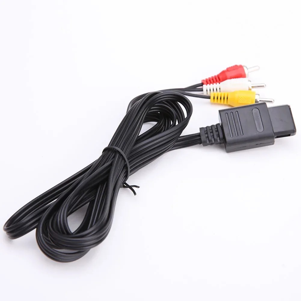 AV TV Audio Video Stereo Cable Cord For Nintendo 64 N64 SNES Gamecube 6FT