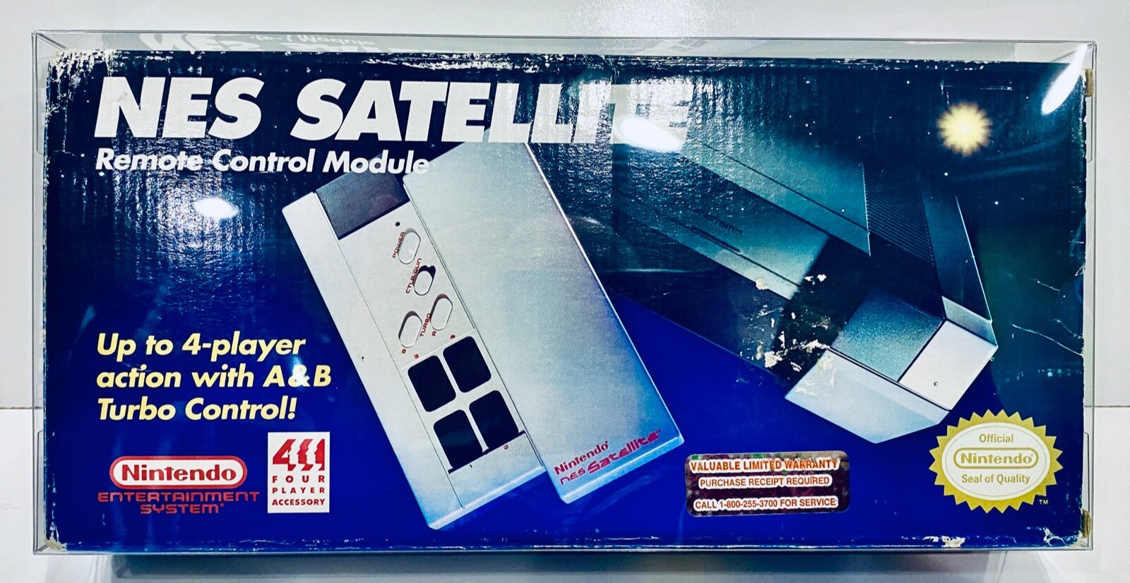 1 Box Protector for the NES Satellite Box! See pictures! Custom Display Case