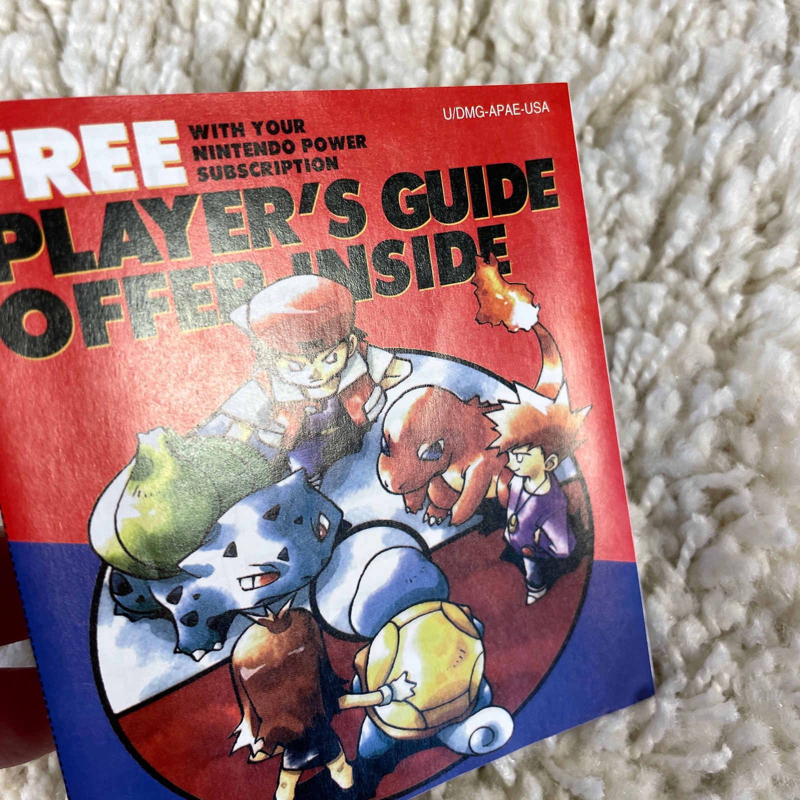 Pokemon Blue Red Game Boy Nintendo Power Player’s Guide Offer Insert Only No Box