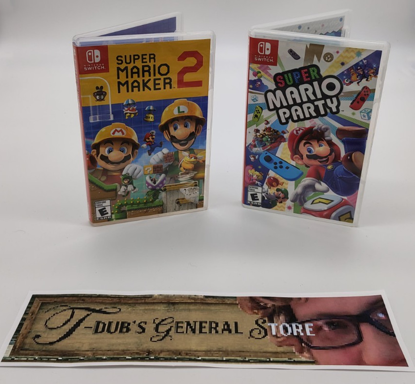 Super Mario Party & Super Mario Maker 2 – Nintendo Switch Lot (CIB)